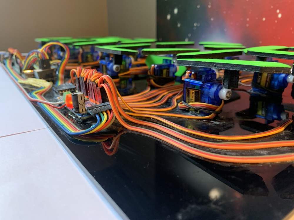 Mechanical Seven Segment Display Clock with Arduino Control DXF Laser ...