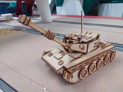 3D Assembly Tank Model