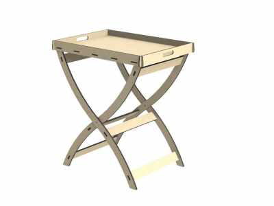 Folding Butler Tray Table
