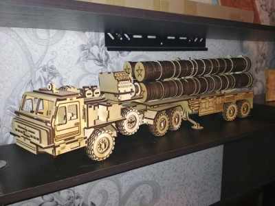 S400 Triumf Missile System 3D Wooden Model