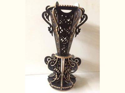 Wooden Flower Vase