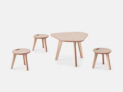 Cafe Table Set with Stools