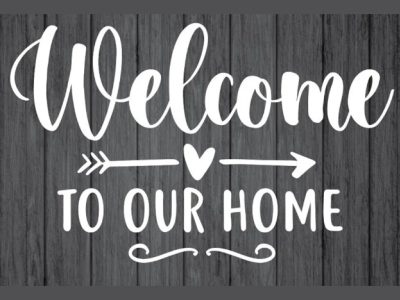'Welcome' Decorative Signage