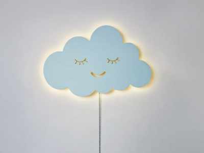 Smiling Cloud Wall Lamp for Kids Room