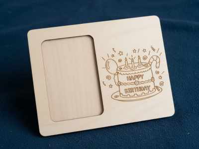 Birthday Wishes Wooden Photo Frame