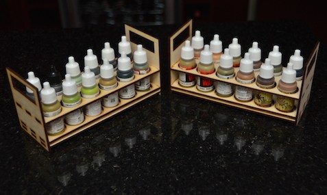 Paint Tray for Vallejo or Army Painter Bottles