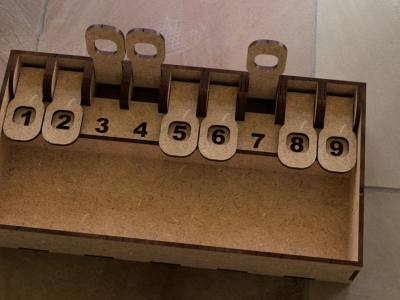 Shut the Box Game – Laser Cut Wooden Board