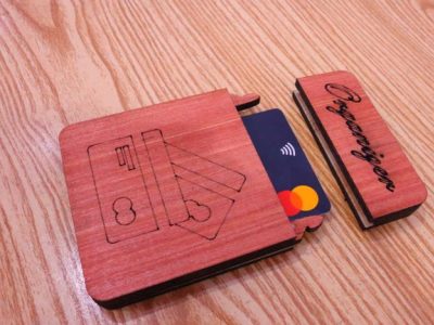 Wooden Business Card Holder