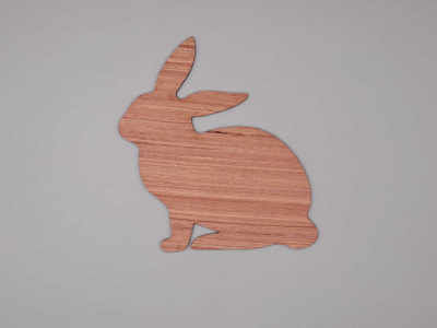 Wooden Bunny Craft Shape
