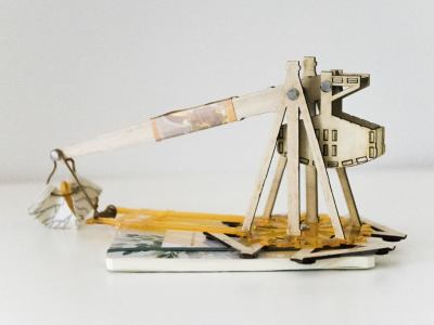 Trebuchet Laser-Cut Model
