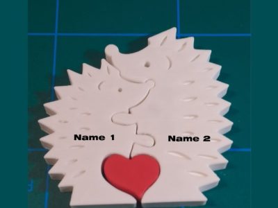 Valentine's Day Hedgehog Figurine