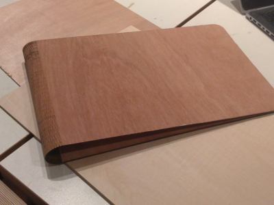 Wooden Folder with Living Hinge