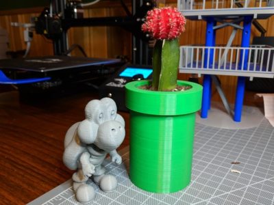 Mario Warp Pipe Succulent Flower Pot