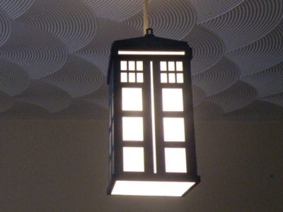 Tardis Night Light Hanging Lamp Shade