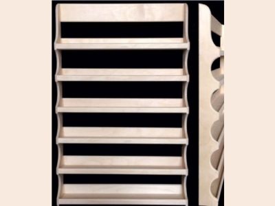 Nail Polish Wood Rack Cosmetic Organizer