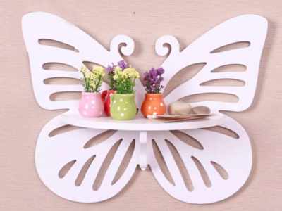 Decorative Butterfly Wall Shelf