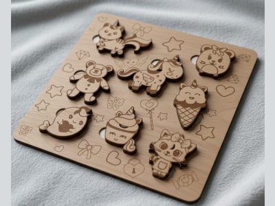 Wooden Kids Puzzle Board for Preschool Learning