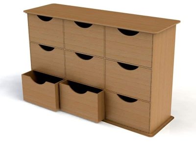 Small 9-Drawer Storage Chest