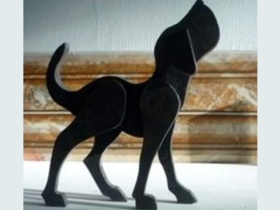 Wooden Dog Layout Laser Cut File