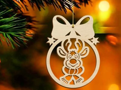 Deer in Christmas Hanging Ball