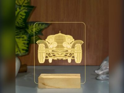 Retro Car Acrylic 3D LED Lamp