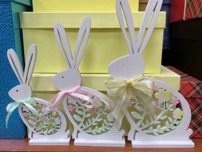 Wooden Easter Bunny Table Decoration