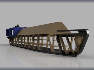 Narrowboat Nancy Laser Cut Model