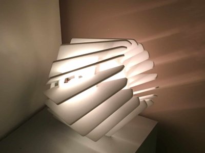 Wall Lamp Design for CNC Cutting