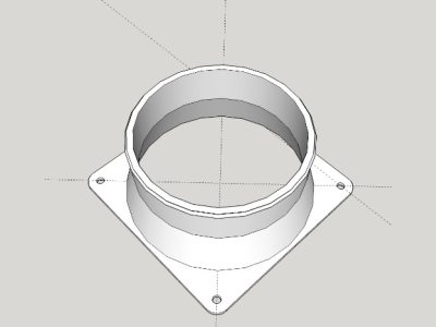 120mm Fan Exhaust Adapter for Vent Hose