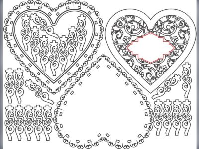 Heart-Shaped Cutout Box