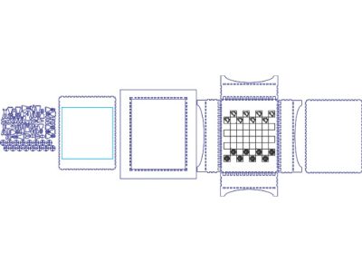Chess Box with Chessboard Lid