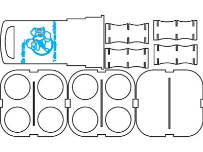 Carrier Box for 4 Beer Bottles