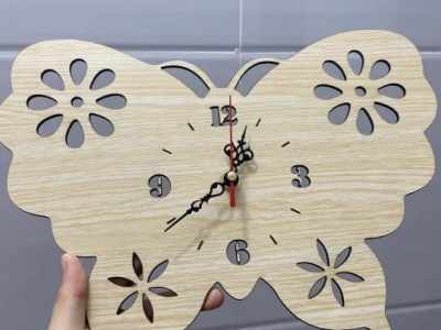 Butterfly Wall Clock for Living Room